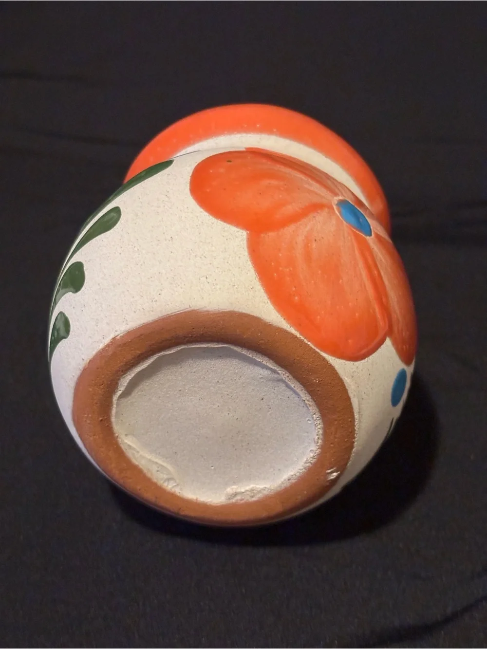 Mexican Handpainted Pottery Mug.